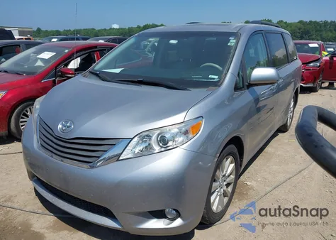 2013 Toyota Sienna Xle 7 Passenger из США, поврежденный, VIN 5TDDK3DC4DS054583